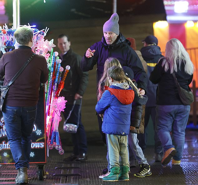 Browsing: The kids seemed drawn to the new light store