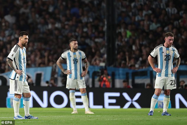 Argentina lost 2–0 to their rivals – their first defeat in La Bombonera since a 1977 friendly