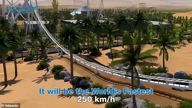 At 250 km/h, the ride will be the fastest in the world, upsetting the record holder in Abu Dhabi