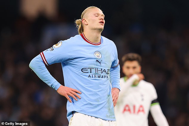 If found guilty, Man City could face a points deduction or expulsion.  (Pictured: Erling Haaland)