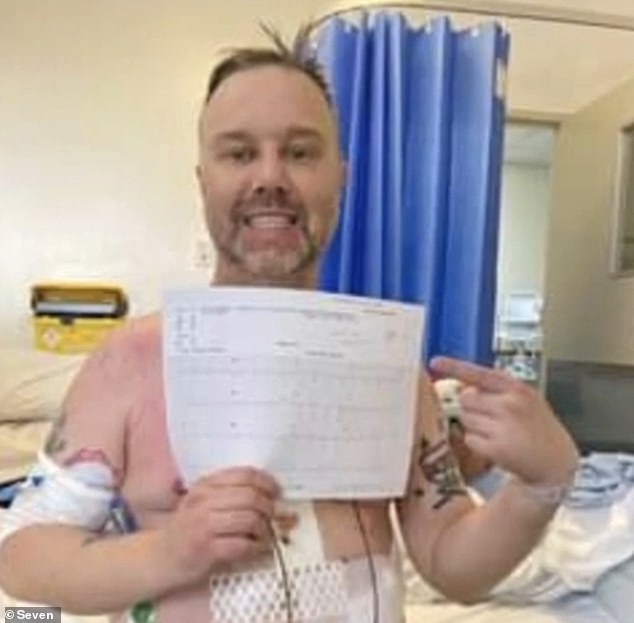 Adam Retmock (pictured), who also fell victim to a fungal infection, only learned about the infection while watching the news in the hospital after undergoing his transplant