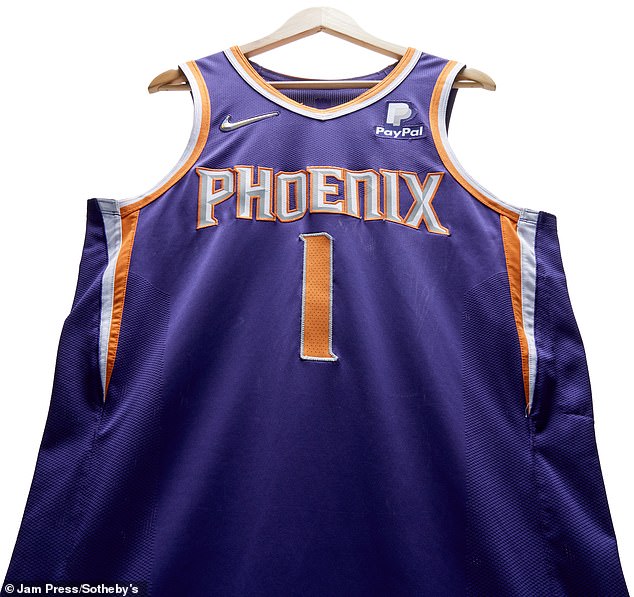 Devin Booker's Suns jersey from last year will also be sold