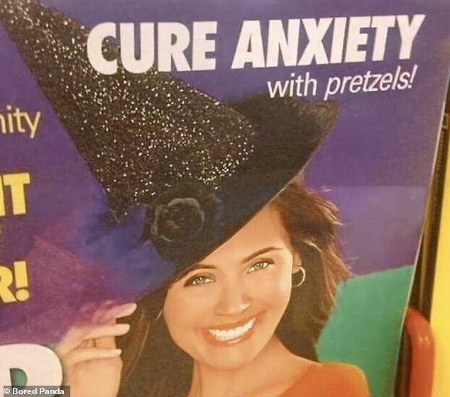 Willing to try!  A US pretzel brand claimed it could 'cure anxiety' with the salty snack