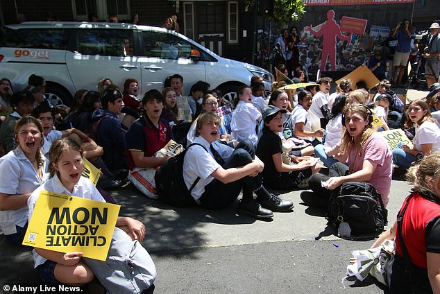 Groups of protesters blocked traffic as they staged sit-ins at several major intersections, stopping trams and vehicles