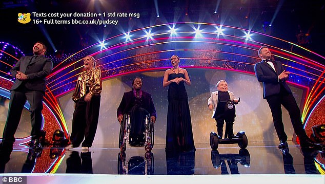Hosts: She fronted the live BBC show alongside Jason Manford, Chris Ramsey, Ade Adepitan, Mel Giedroyc and Lenny Rush, among others