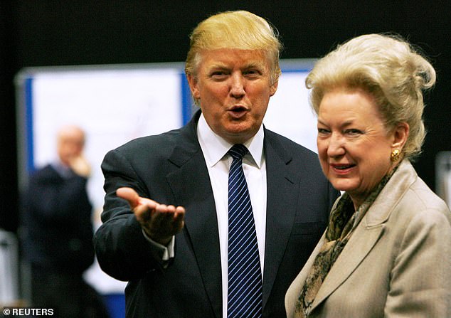 Trump's sister, a retired federal judge, died on November 13.  She is seen in a photo with her brother in 2008