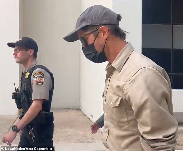 Colin Strickland storms out of the Travis County Courthouse after testifying against his ex, Kaitlin Armstrong