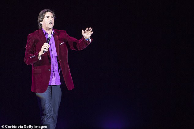 Comedy gold: The funnyman recalled being informed of the diagnosis labeling the doctor as 'little less emotion than a mechanic' who was fixing his clutch (pictured at Hammersmith Apollo in 2014)