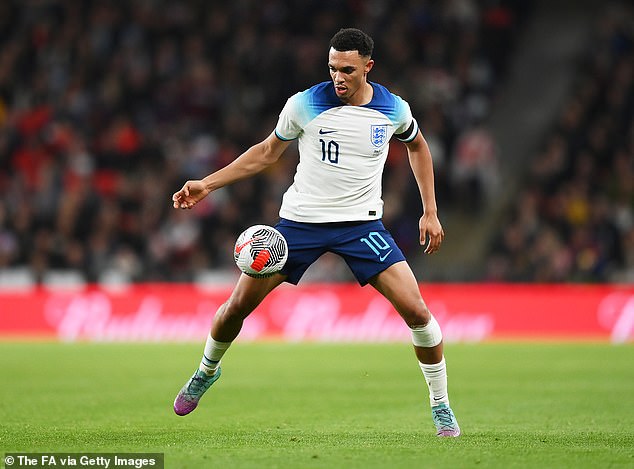 Southgate praised Trent Alexander-Arnold for his performances from midfield