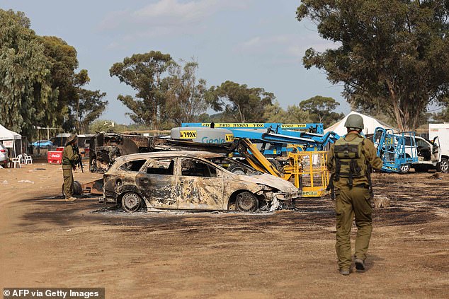 IDF soldiers patrolled the area around the festival site last month