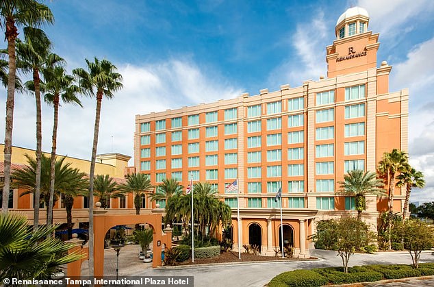 He was taken into custody by Tampa police on Friday for allegedly having sex with a 16-year-old girl in Florida.  He is accused of meeting the minor at 1:43 a.m. and inviting her to his room at the Renaissance Hotel at International Plaza (pictured) before offering her money for sex