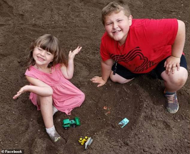 Brinley, 4, and Conner, 8, were found hanging from the ends of the same dog leash in the basement of their Pennsylvania home