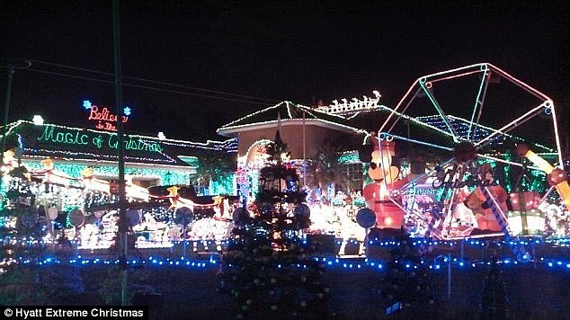 The Hyatts used the house to turn it into an annual holiday destination with their extravagant Christmas decorations