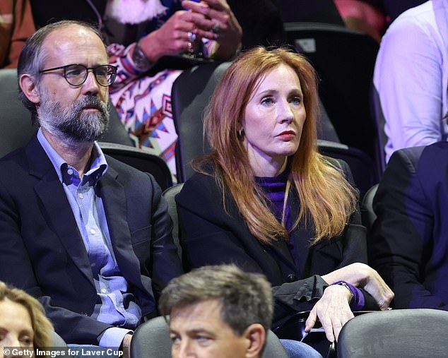 Rowling, who watched the Laver Cup tennis with her husband in September, has become a target for militant transgender activists
