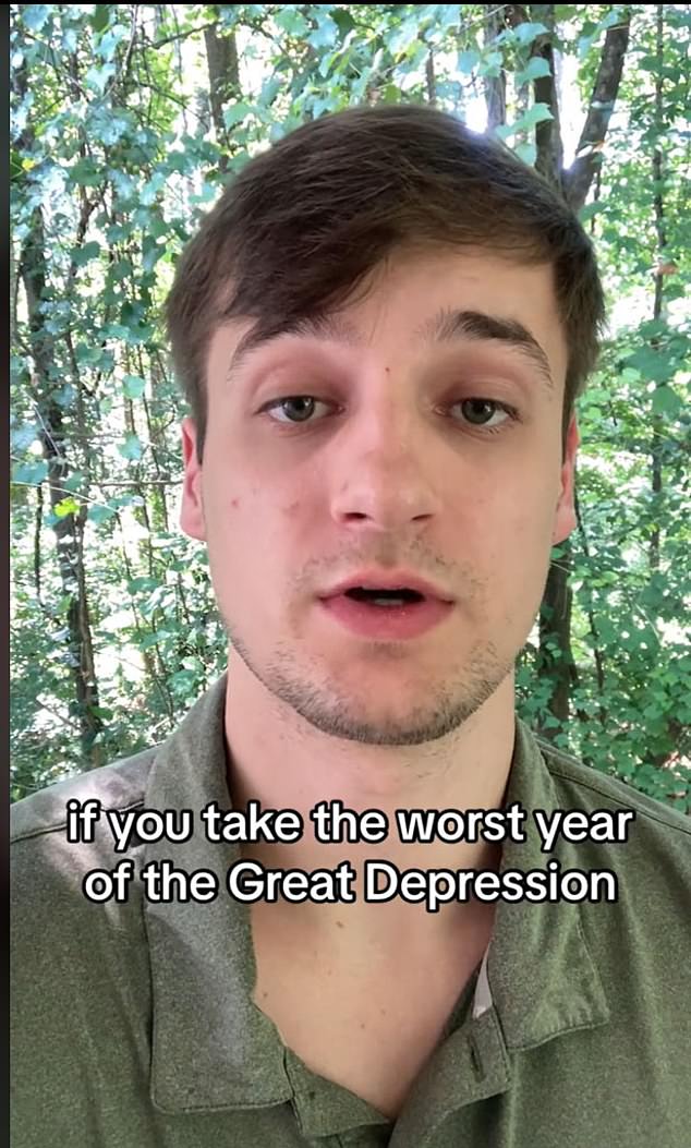 William Dawson has received 157,000 likes for his August video lamenting the state of the US economy