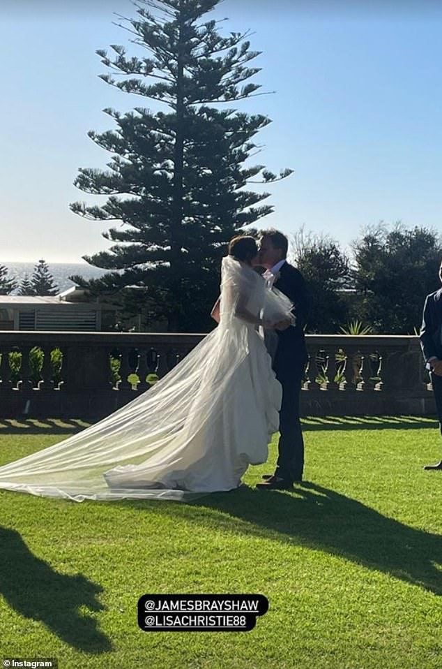 James Brayshaw and partner Lisa are pictured in one of many social media posts that day