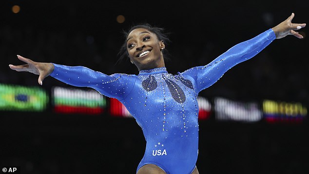 The 26-year-old gold medalist (seen last month) took a break from her busy schedule to check on the progress of what will soon be her new residence