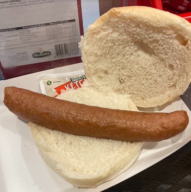 You'd probably be very disappointed if you spent £4 on this hot dog at Dutch club AZ Alkmaar