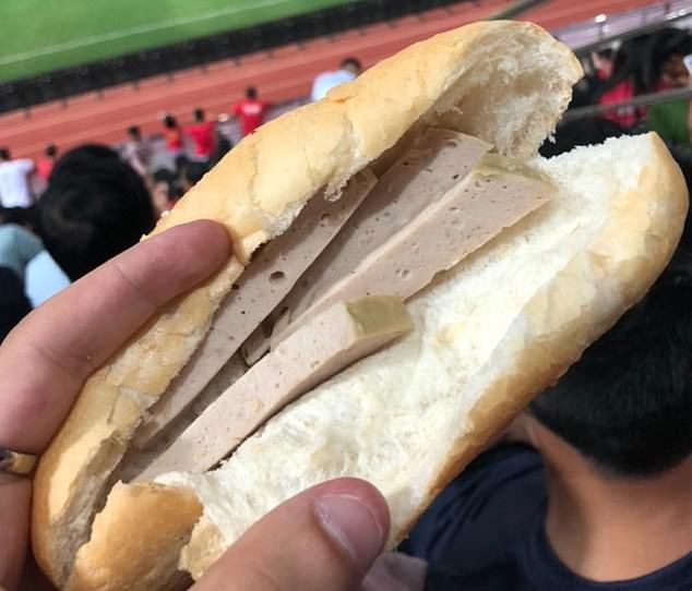 Vietnam's Haiphong FC is reportedly selling a 'meat' sandwich for the equivalent of just 67 cents