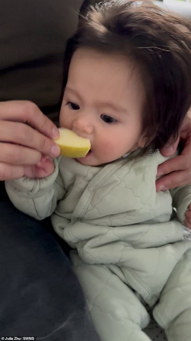 Despite what you might assume, Julia and Alex never did anything special with the baby's hair