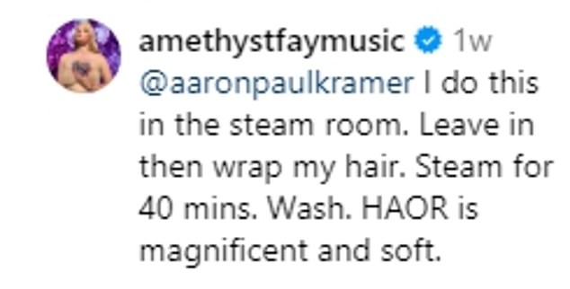 One commenter suggested using aloe as a mask in the steam room to make hair 