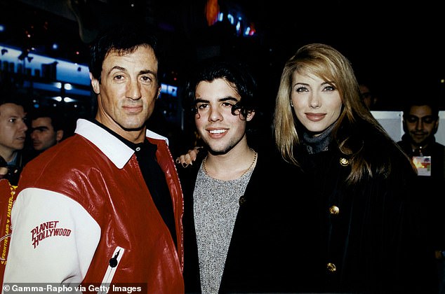 Fond memories: Sylvester, Sage and Jennifer pictured in November 1995 in Paris