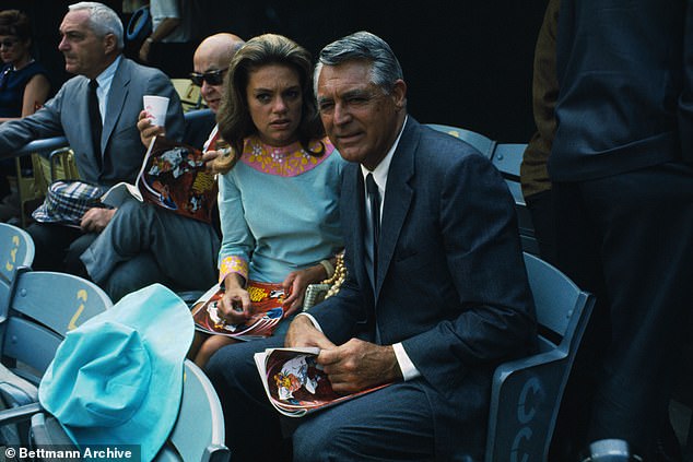 Cary Grant and his wife Dyan Cannon during the 1967 World Series