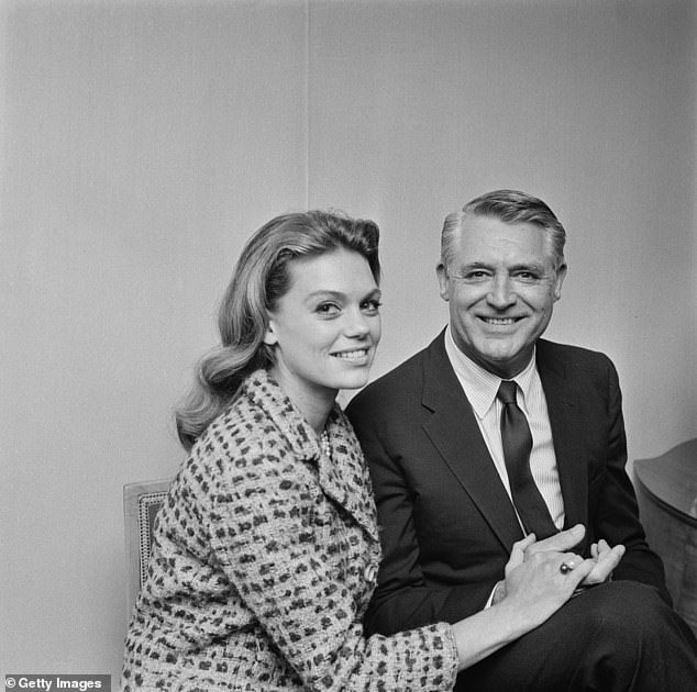 Cary Grant with his wife, actress Dyan Cannon in London, on August 3, 1966