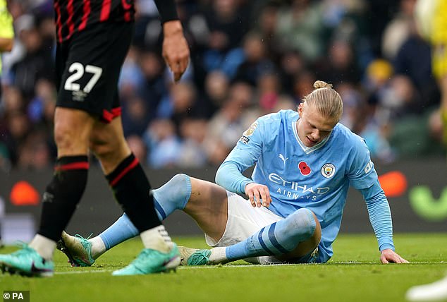 It is his second ankle injury of the month after coming off at half-time against Bournemouth