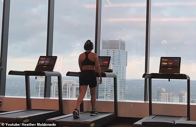 Maldonado said the next thing she did was take actionable steps to retrain her body and mind.  When she walked on the treadmill, she also read books on her Kindle