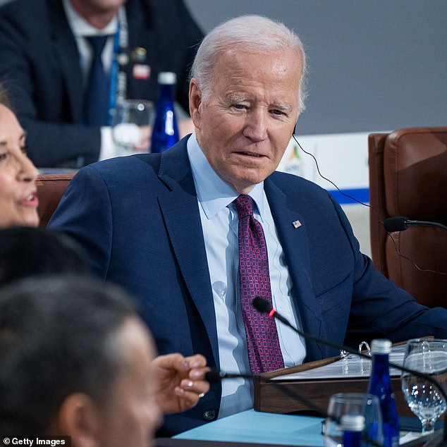 President Biden (pictured at the APEC meeting in San Francisco on Friday) is under increasing scrutiny due to his age, as polls show he faces a tough re-election battle