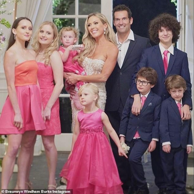 Large family: the reality star and her ex Sean Burke share seven children together;  Bella, 23;  Rowan, 21;  Jacob, 17;  10-year-old twins Caden and Curren;  Koa, eight;  and Hazel, five.  The couple, who now live in Tennessee, will share custody 50/50