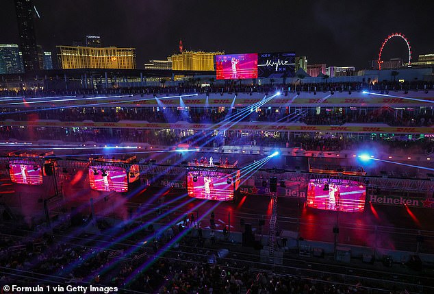 A star-studded opening ceremony took place ahead of this weekend's Las Vegas Grand Prix