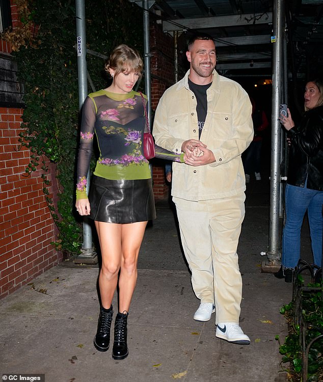 Taylor Swift and Travis Kelce dine at the Waverly Inn in Manhattan on October 15