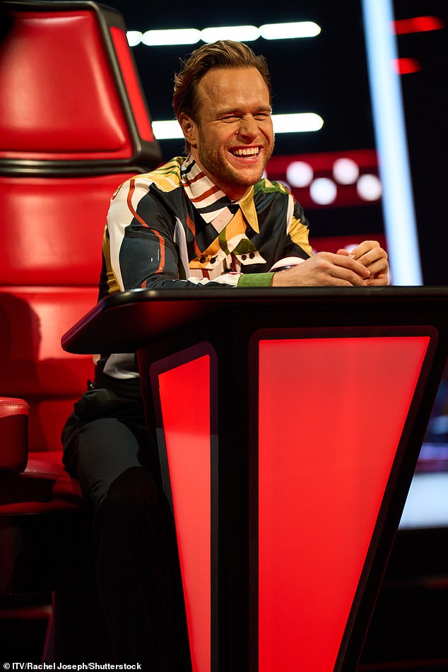 Hilarious: Tom - who was married to his late wife of 59 years - told Olly on The Voice on Saturday evening that whatever his wife says, he has to agree with it