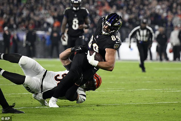 A hip drop injured Travis just days after the same fate befell Ravens TE Mark Andrews