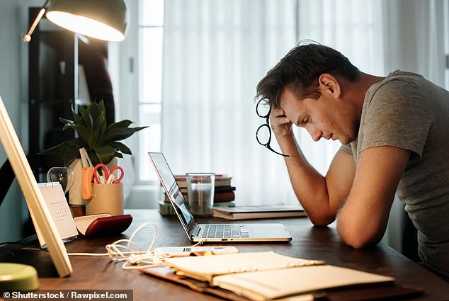 The same people, who were followed for five months, were asked about stress and minor health problems, such as colds, flu, headaches and backaches (stock image)