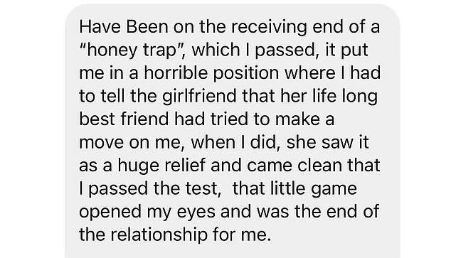 A man told me he was on the receiving end of a honey trap and it ultimately backfired on his girlfriend