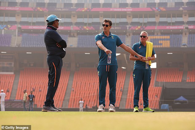 The Australia captain expressed his concerns over the condition of the pitch in Ahmedabad