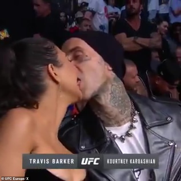 Early in their romance, the couple packed on a fair amount of PDA while sitting front row at a UFC match