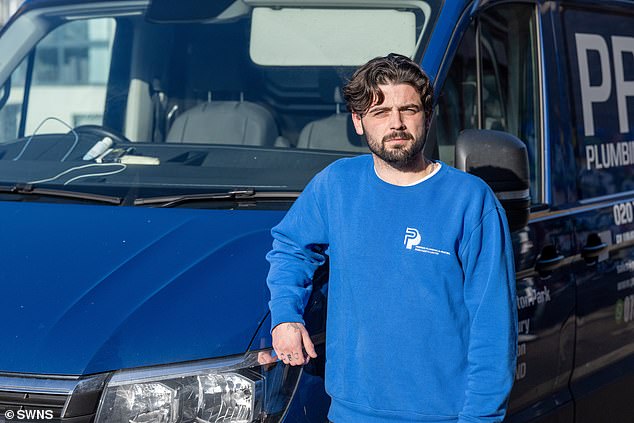Rob Considine, 26, who works at Premier Plumbing Merchants - based just outside the Arsenal Football Stadium - admitted: 'My colleagues and I have had to resort to avoiding parking our vans if possible just to avoid the keep things afloat