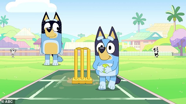 Fans were invited to vote and Australia's number one favorite episode of Bluey is Cricket (pictured), which was a runaway winner