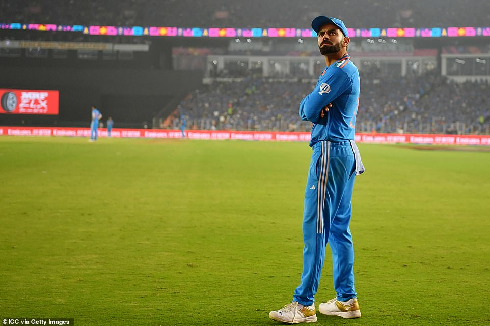 Indian superstar Virat Kohli watched helplessly as Australia silenced the Indian crowd with an incredible performance