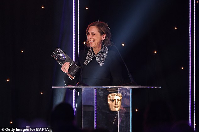 Wow!  The TV presenter presented the Single Documentary Award at the Scottish BAFTAs