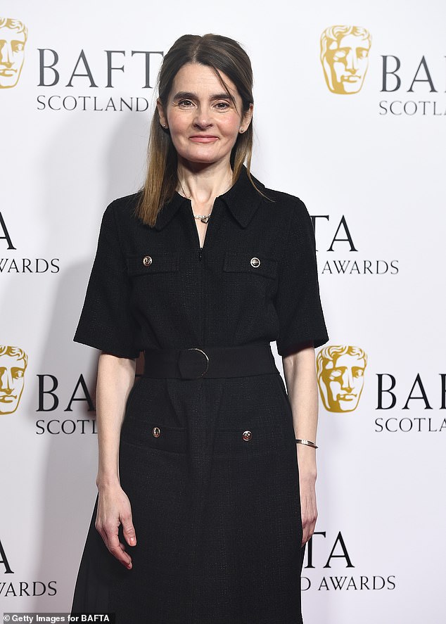 Chic: Shirley Henderson, 57, who previously won two Scottish BAFTA Awards, wowed on the red carpet