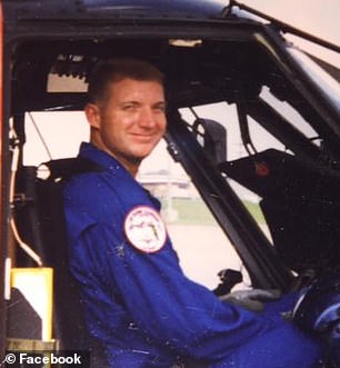 Blanchard as a young helicopter pilot