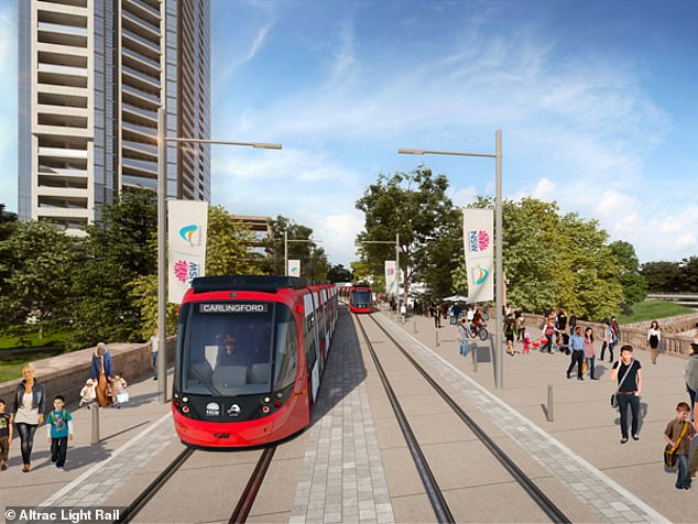 The proposal also suggests extending a light rail route from Parramatta Road to Central, in a renewal that reflects the transformation of George Street in Sydney's CBD.