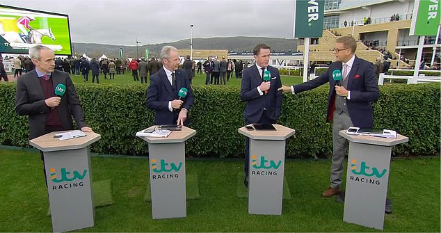 ITV Racing presenter Ed Chamberlin reached out to console McCoy during his update on Lee