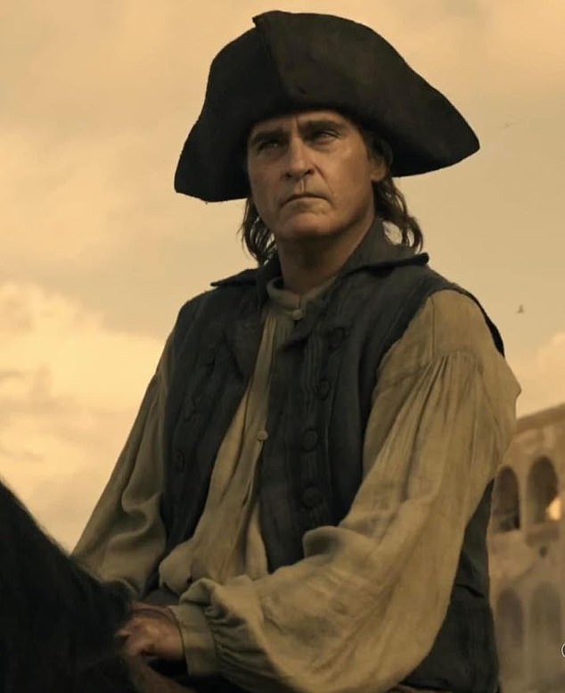 Despite largely positive reviews in Britain and the US, Ridley Scott's film about Napoleon is already making waves before its release.  Pictured: Joaquin Phoenix in the film