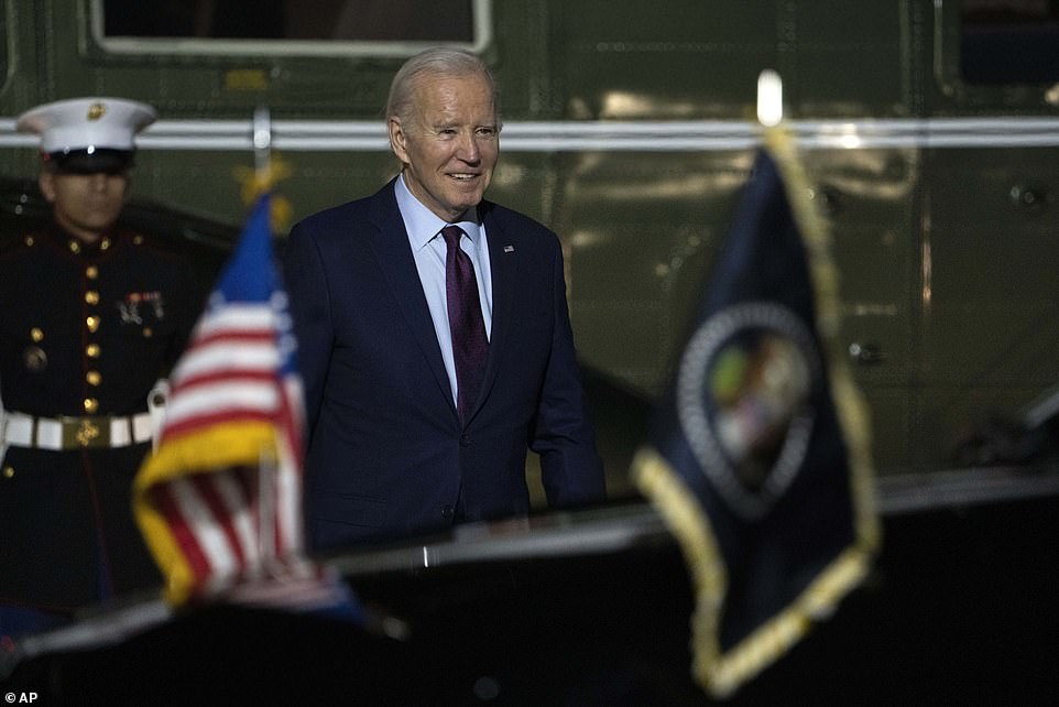 But Biden's approval rating is at the lowest level of any president seeking a second term since Jimmy Carter, polls show.  Earlier this month, on the day a year away from Election Day 2024, Biden's Gallup approval rating was 37 percent.  His numbers started at a healthy 57 percent when he was inaugurated in January 2021.